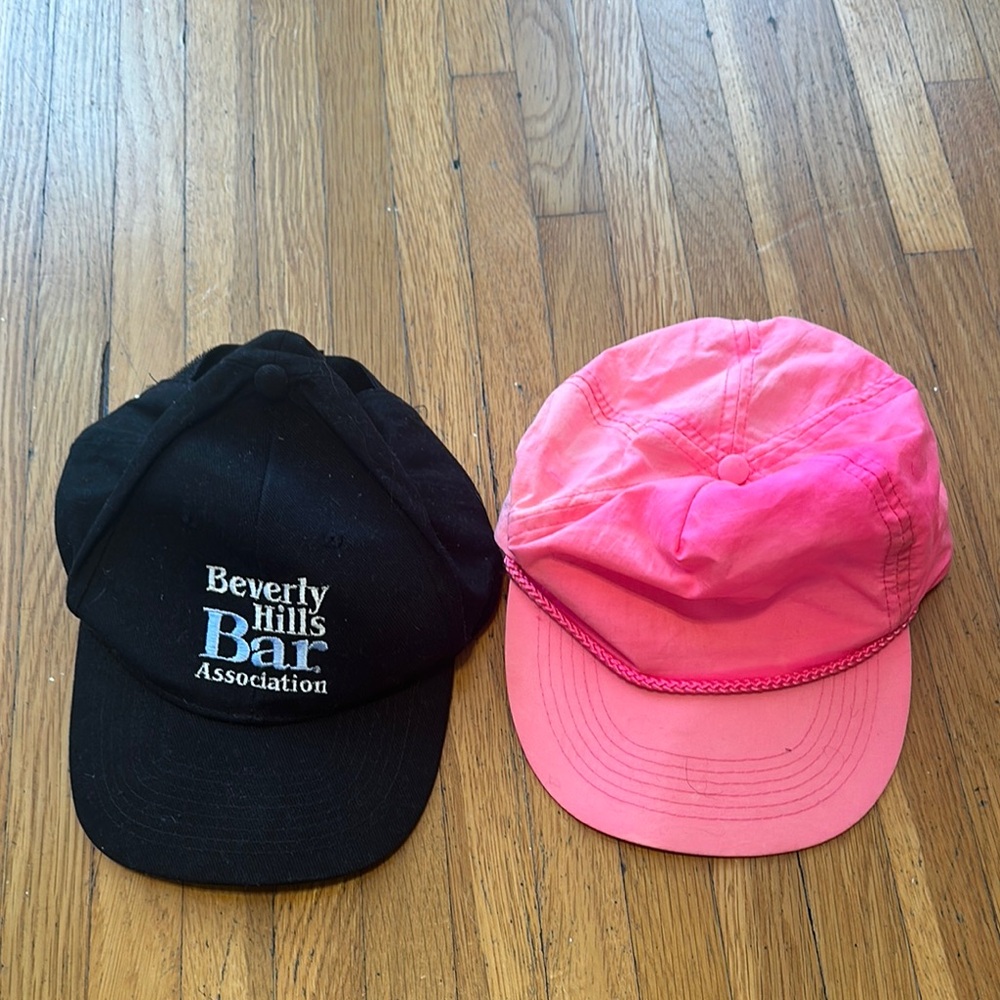 Vintage Beverly Hills Bar Association and Neon Pink Hats